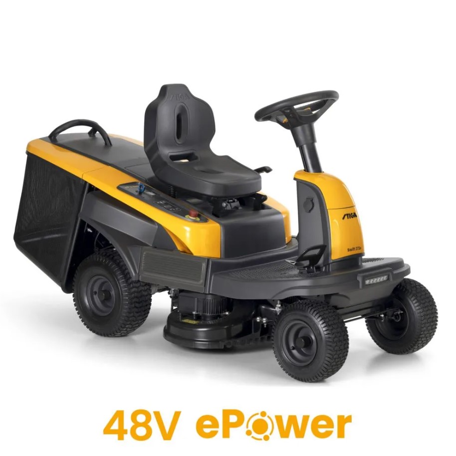 Аккумуляторная газонокосилка с сиденьем STIGA Swift 372e